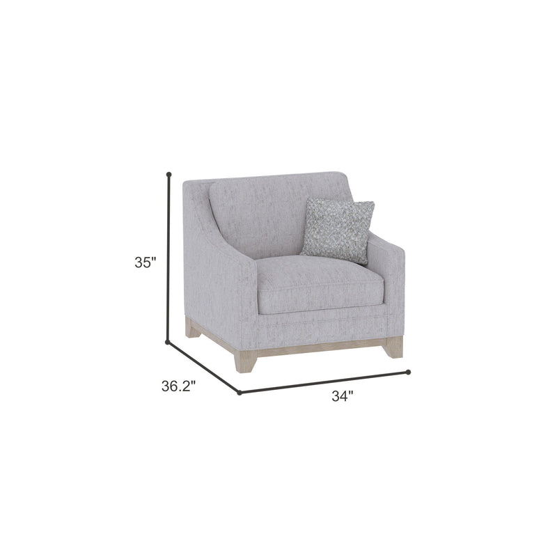Lounge Chair With Casual Accent - Gray - R&R Furniture Gallery (Fountain Valley, CA)