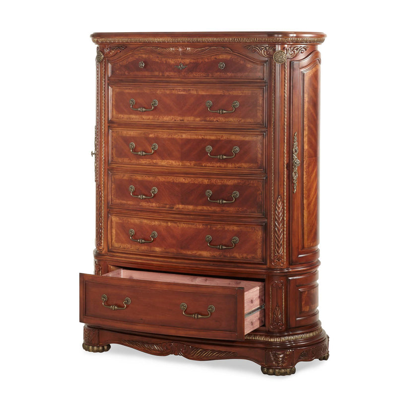 Cortina - 6-Drawer Chest - Honey Walnut - R&R Furniture Gallery (Fountain Valley, CA)