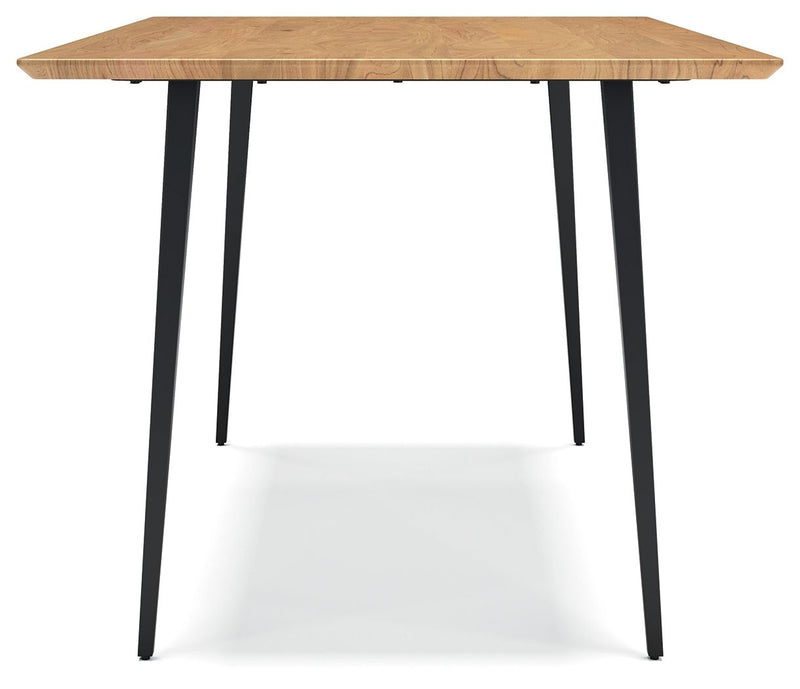 Gretlynn - Rectangular Dining Room Table - Black / Natural - R&R Furniture Gallery (Fountain Valley, CA)