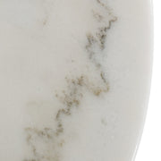 Fairway - Glam White Marble and Brushed Gold Bar Table — view 3