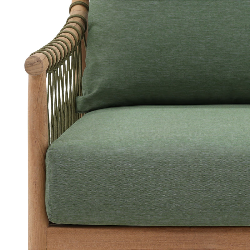 Tahoe - Outdoor Sofa Chair - Green And Natural