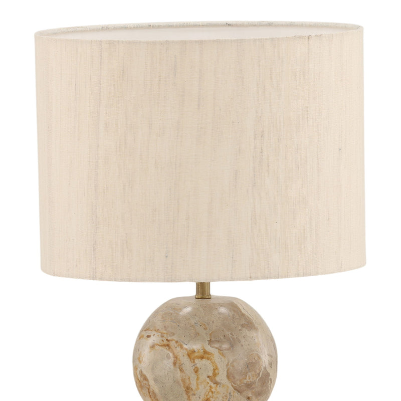 Coralis - Table Lamp - Natural Stone And Cream