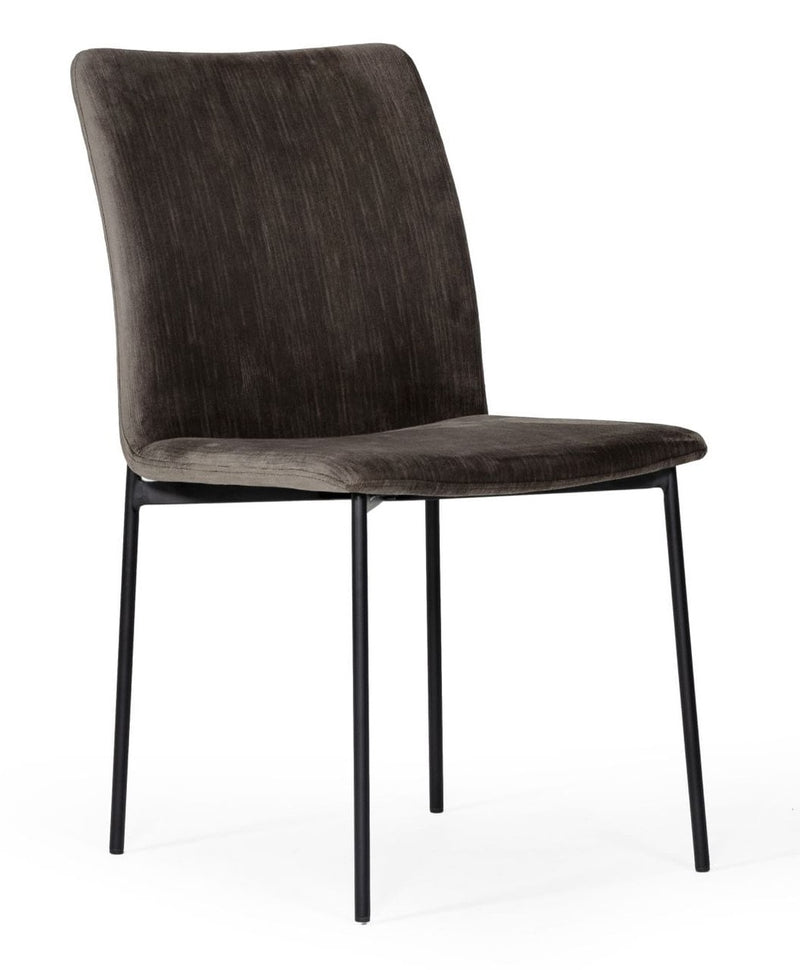Maggie - Modern Black and Brown Dining Chair (Set of 2) — view 5