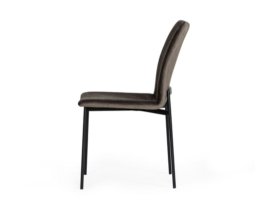 Maggie - Modern Black and Brown Dining Chair (Set of 2) — view 2