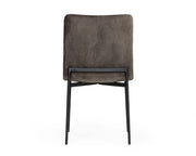 Maggie - Modern Black and Brown Dining Chair (Set of 2) — view 3