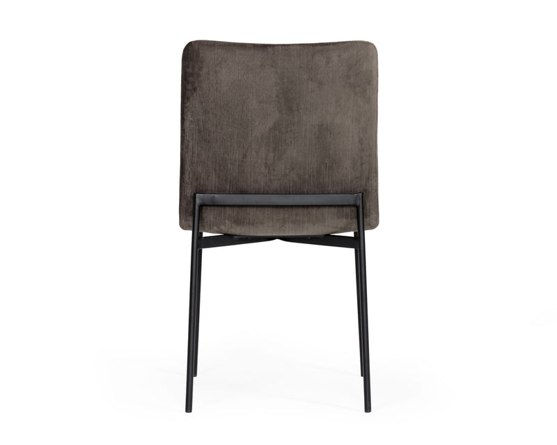 Maggie - Modern Black and Brown Dining Chair (Set of 2) — view 3