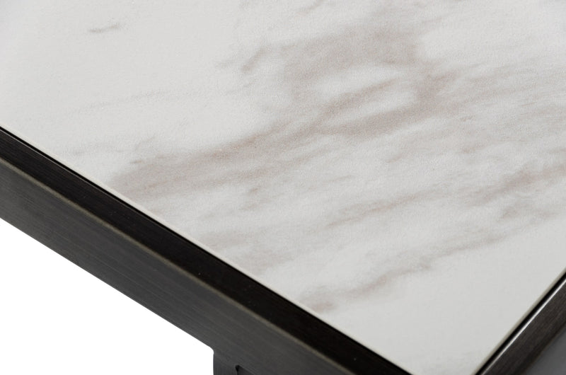 Fargo - Modern Ceramic & Grey Walnut Console Table — view 4