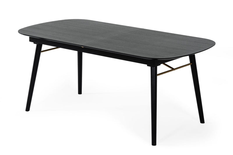 Addax - Modern Black Extendable Dining Table — view 2
