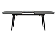 Addax - Modern Black Extendable Dining Table — view 3