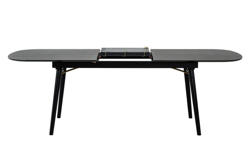 Addax - Modern Black Extendable Dining Table — view 3