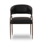 Tatum - Vegan Leather 2-Tone Dining Chair - R&R Furniture Gallery (Fountain Valley, CA)