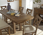 Moriville - Rectangular Dining Room Counter Extension Table - Grayish Brown - R&R Furniture Gallery (Fountain Valley, CA)