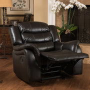 Classic Design Recliner, Upholstery Recliner, Glider Recliner - Black Berry - R&R Furniture Gallery (Fountain Valley, CA)