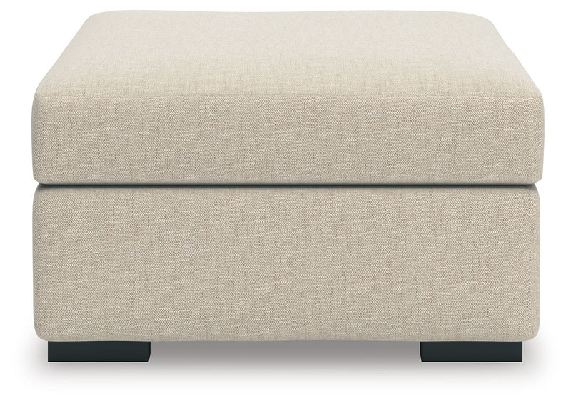 LadyMae - Oversized Accent Ottoman - Twill - R&R Furniture Gallery (Fountain Valley, CA)