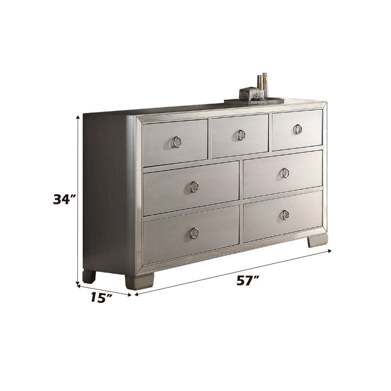 Voeville II - Dresser - Platinum - R&R Furniture Gallery (Fountain Valley, CA)