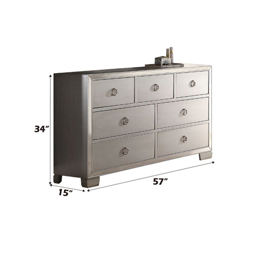 Voeville II - Dresser - Platinum - R&R Furniture Gallery (Fountain Valley, CA)