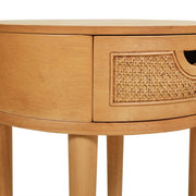Cabana - Round Cane Storage Side Table - Natural Brown Oak - R&R Furniture Gallery (Fountain Valley, CA)