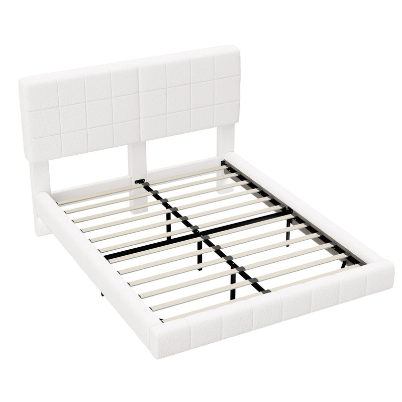 Floating Bed With Light, Soft Touch Surface - R&R Furniture Gallery (Fountain Valley, CA)
