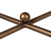 Metal Rectangle Coffee Table With Tempered Glass Top - Bronze - R&R Furniture Gallery (Fountain Valley, CA)