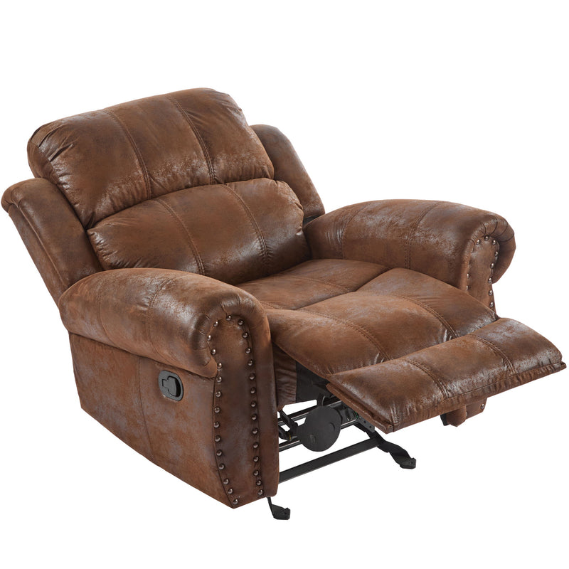 Wide Standard Manual Glider Recliner - R&R Furniture Gallery (Fountain Valley, CA)