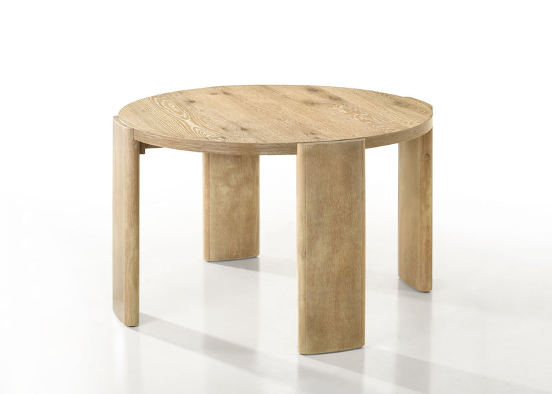 Bowen - Round Dining Table - Oak Finish - R&R Furniture Gallery (Fountain Valley, CA)