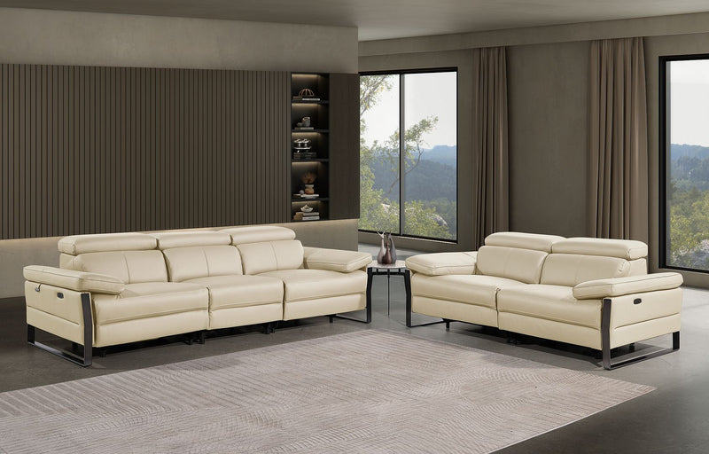 1246 - Modular Power Dual Reclining Sofa And Loveseat Set With Power Headrests - R&R Furniture Gallery (Fountain Valley, CA)