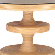 Apollonia - Rattan Round Dining Table - Natural - R&R Furniture Gallery (Fountain Valley, CA)