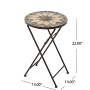 Silvester - End Table - Beige / Black - R&R Furniture Gallery (Fountain Valley, CA)