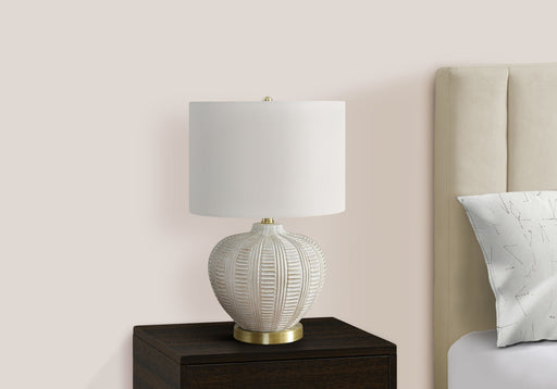 Transitional Lighting, Table Lamp, Resin - Cream - R&R Furniture Gallery (Fountain Valley, CA)