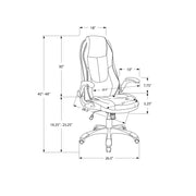 Office Chair, Adjustable Height, Swivel, Ergonomic, Armrests, Contemporary & Modern - Black - R&R Furniture Gallery (Fountain Valley, CA)