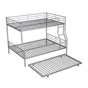 Steel construction bunk bed by DreamHaus featuring twin beds stacked vertically with a sturdy frame and safety ladder.