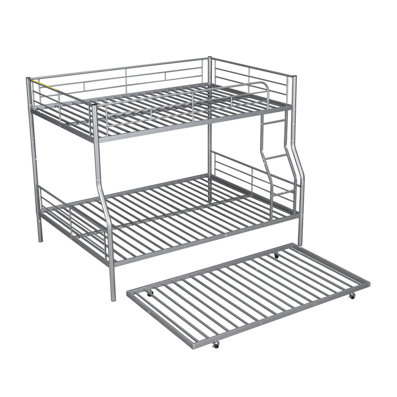 Steel construction bunk bed by DreamHaus featuring twin beds stacked vertically with a sturdy frame and safety ladder.