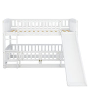 Low Bunk Bed With Slide, Fence And Ladder - R&R Furniture Gallery (Fountain Valley, CA)