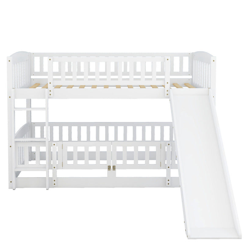 Low Bunk Bed With Slide, Fence And Ladder - R&R Furniture Gallery (Fountain Valley, CA)
