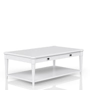 Cocktail Table With Two Storage Drawers And Casters - R&R Furniture Gallery (Fountain Valley, CA)