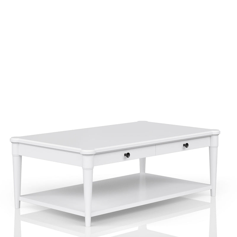Cocktail Table With Two Storage Drawers And Casters - R&R Furniture Gallery (Fountain Valley, CA)