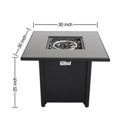 Powdercoated Fire Pit With Top - R&R Furniture Gallery (Fountain Valley, CA)
