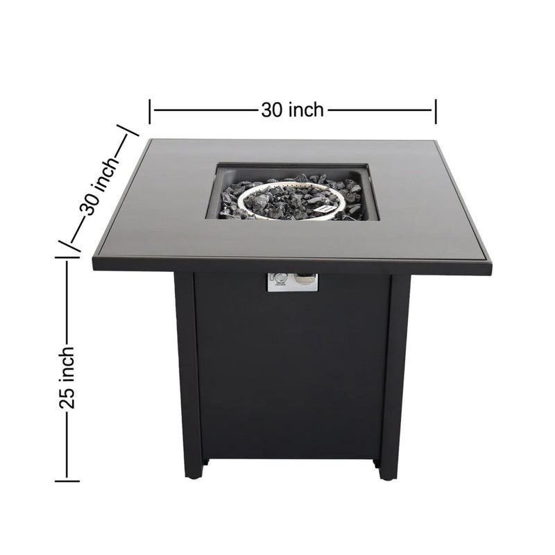 Powdercoated Fire Pit With Top - R&R Furniture Gallery (Fountain Valley, CA)