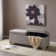 Soft Close Upholstered Storage Bench, Convenient Design - R&R Furniture Gallery (Fountain Valley, CA)