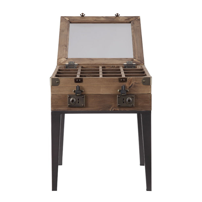 Kolin - Accent Table - Rustic Oak & Matte Gray - R&R Furniture Gallery (Fountain Valley, CA)