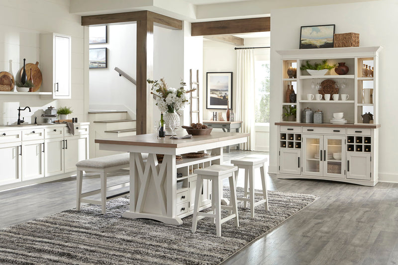 Americana Modern Dining - Counter Stool - Cotton - R&R Furniture Gallery (Fountain Valley, CA)