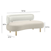 Tischa - Boucle Velvet Sofa - R&R Furniture Gallery (Fountain Valley, CA)