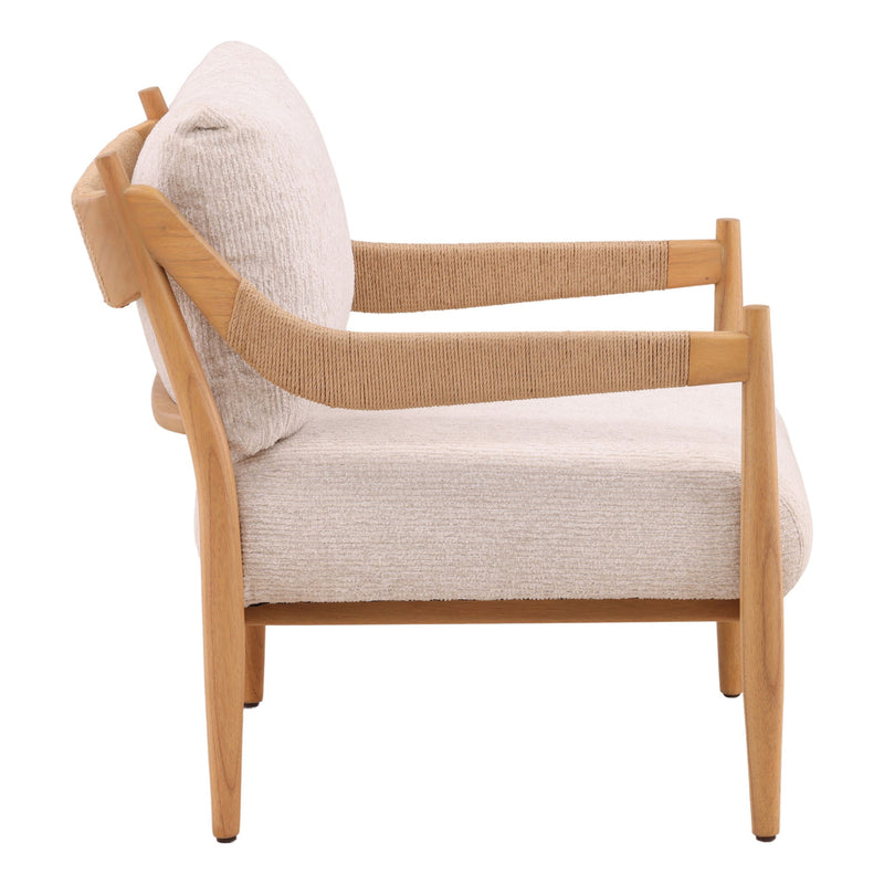 Rehan - Occasional Chair - Ellery Cream And Natural