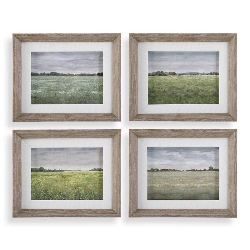 Quiet Meadows - Framed Prints (Set of 4)