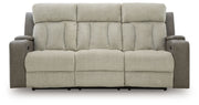 WhipLash - Power Reclining Sofa With Adj Headrest - Sisal - R&R Furniture Gallery (Fountain Valley, CA)
