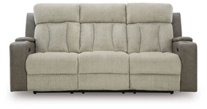 WhipLash - Power Reclining Sofa With Adj Headrest - Sisal - R&R Furniture Gallery (Fountain Valley, CA)
