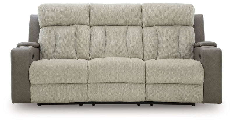 WhipLash - Power Reclining Sofa With Adj Headrest - Sisal - R&R Furniture Gallery (Fountain Valley, CA)