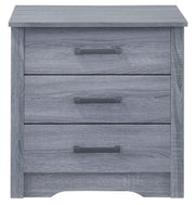 Glory Furniture Hudson accent nightstand with a sleek wood finish and a single drawer, ideal for bedroom decor.