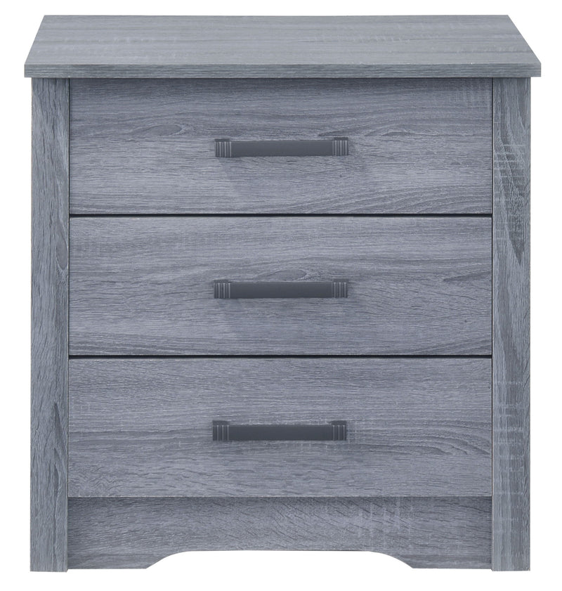 Glory Furniture Hudson accent nightstand with a sleek wood finish and a single drawer, ideal for bedroom decor.
