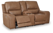 DeepWakes - Power Reclining Loveseat / Console / Adjustable Headrest - R&R Furniture Gallery (Fountain Valley, CA)